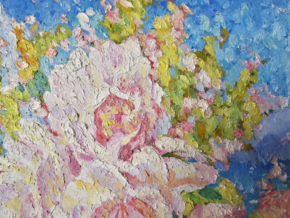 Painting Roses, artist Pavlyuk Galina