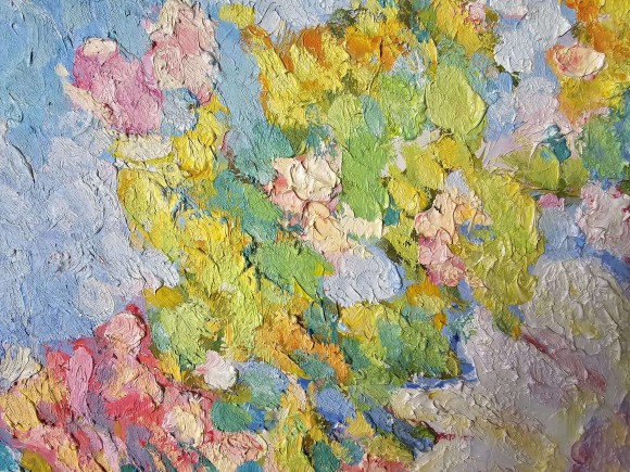 Painting Roses, artist Pavlyuk Galina