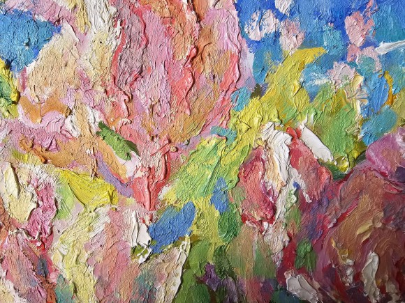 Painting Roses, artist Pavlyuk Galina