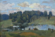 Картина К вечеру, художник Владимир Литвиненко Картина К вечеру, художник Владимир Литвиненко