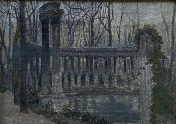 Картина Парк Монсо. Париж, художник Илья Павиль - продано