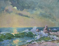 Картина Морський прибій, художник Еммануїл Камінський Картина Морський прибій, художник Еммануїл Камінський