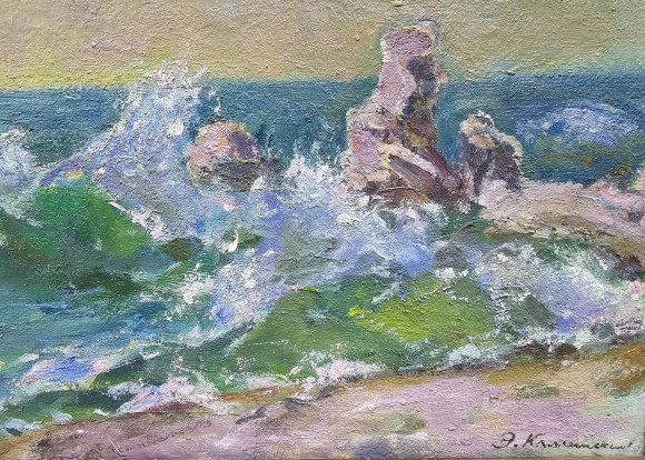 Картина Морський прибій, художник Еммануїл Камінський