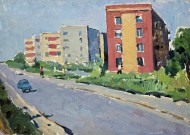 Картина Вулиця, художник Микола Шелюто Картина Вулиця, художник Микола Шелюто