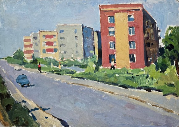 Картина Вулиця, художник Микола Шелюто