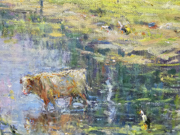 Картина На Южном Буге, художник Альбин Гавдзинский - продано