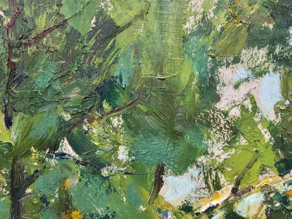 Картина На рыбалке, художник Валентин Тишецкий