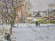 Painting Village Street, artist Albin Gawdzinski - sold