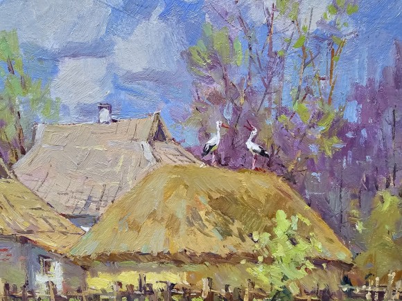 Картина Весняний день, художник Сергій Ступка - продано