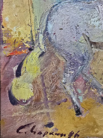 Картина, Цирк. Наїзниці художник Серафим Чаркін