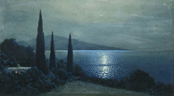 Painting Crimean Landscape, artist Philip Klimenko - Sold