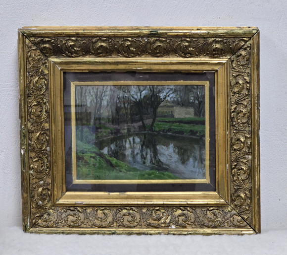 Картина Пруд, художник Тит Дворников - продано