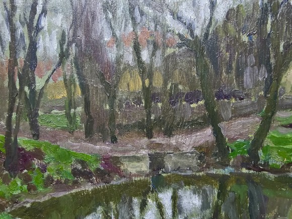 Картина Пруд, художник Тит Дворников - продано