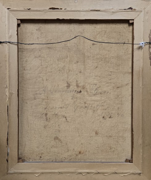 Картина Композиция с цветами, художник Леонид Гештофф - продано