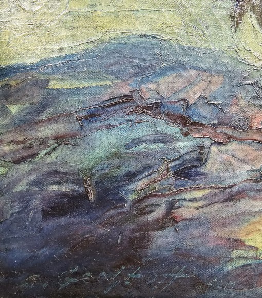 Картина Композиция с цветами, художник Леонид Гештофф - продано