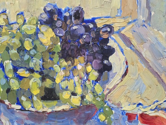 Картина Натюрморт с виноградом, художник Геннадий Малышев