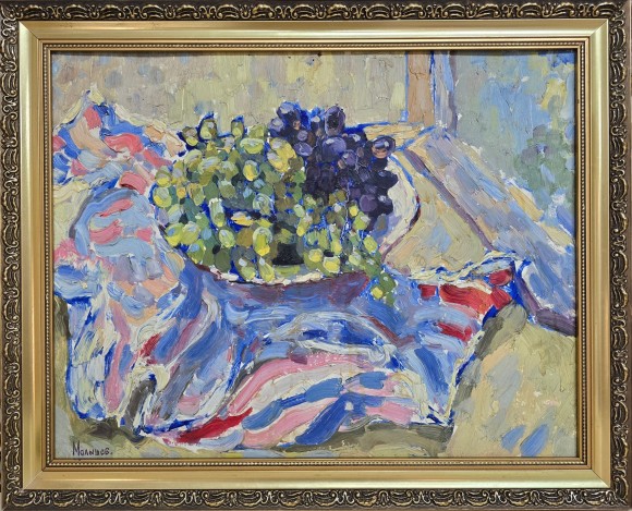 Картина Натюрморт с виноградом, художник Геннадий Малышев