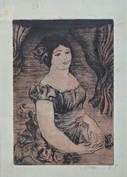 Painting Portrait of a Lady, artist Anatoly Shopin