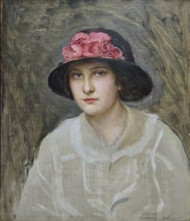 Картина Портрет женщины в шляпке, художник Евгений Буковецкий - продано Картина Портрет женщины в шляпке, художник Евгений Буковецкий - продано
