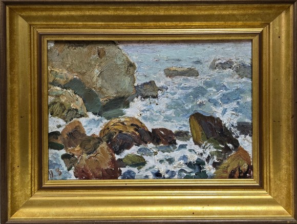 Painting Sea. Stones, artist Nikolai Zaitsev