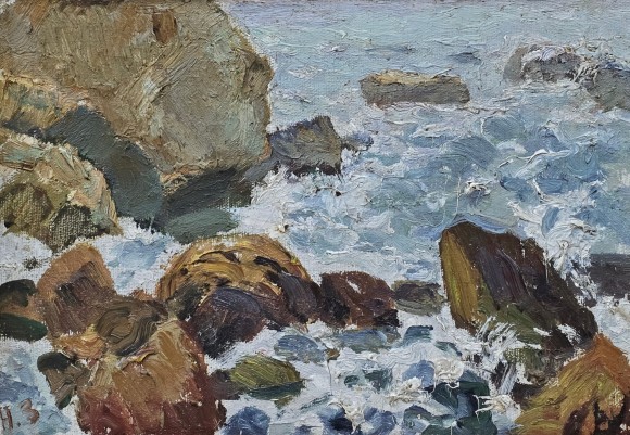 Картина Море. Камни, художник Николай Зайцев