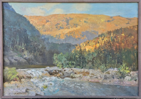 Картина В Карпатах, художник Микола Шелюто