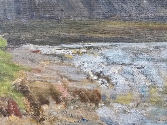 Картина В Карпатах, художник Микола Шелюто