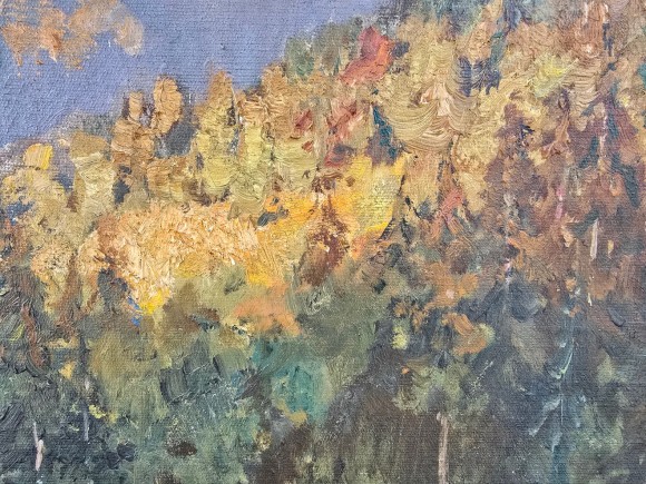 Картина В Карпатах, художник Микола Шелюто