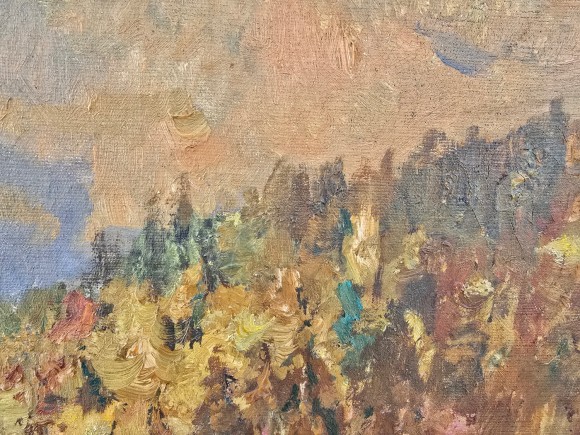 Картина В Карпатах, художник Микола Шелюто