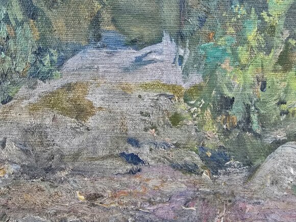 Картина В Карпатах, художник Микола Шелюто