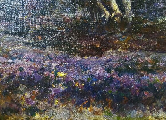 Картина Пейзаж с овцами, художник Михаил (Мишель) Корочанский - продано