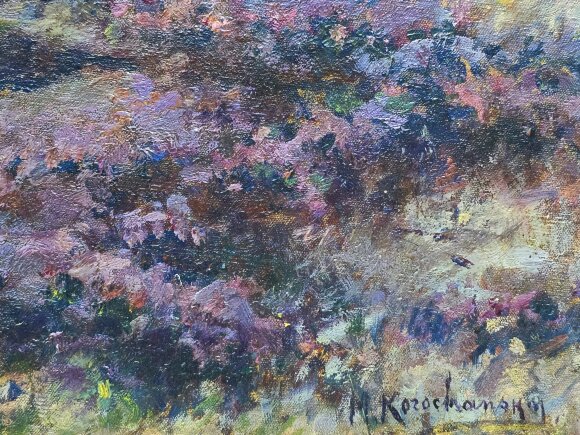 Картина Пейзаж с овцами, художник Михаил (Мишель) Корочанский - продано