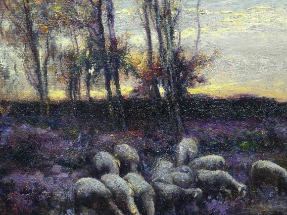 Картина Пейзаж с овцами, художник Михаил (Мишель) Корочанский - продано