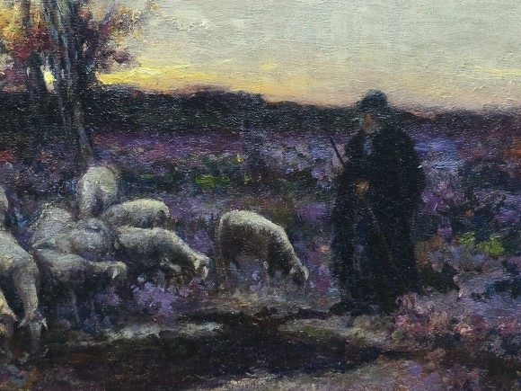 Картина Пейзаж с овцами, художник Михаил (Мишель) Корочанский - продано