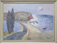 Картина Берег в Дофиновке, художник Орест Слешинский - продана Картина Берег в Дофиновке, художник Орест Слешинский - продана