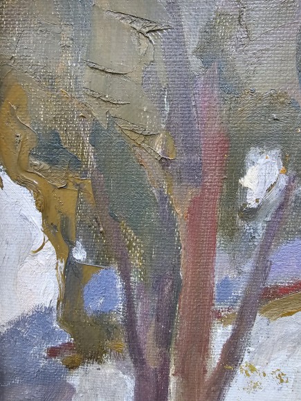 Картина Пейзаж с кипарисом, художник Орест Слешинский - продано