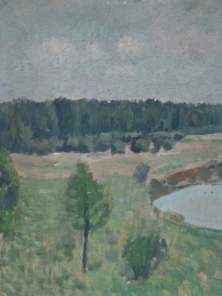 Painting A cloudy day, artist Alexander Freidin