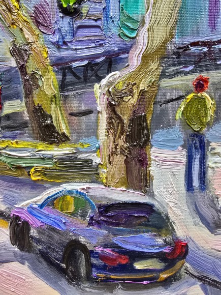 Painting March on Greek Street, artist Loza Natalia