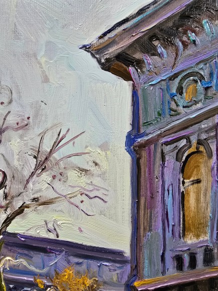 Painting March on Greek Street, artist Loza Natalia