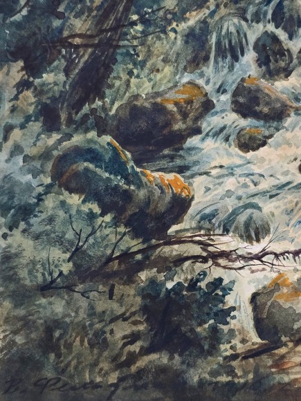 Картина Водоспад, художник Валентин Фельдман - продано