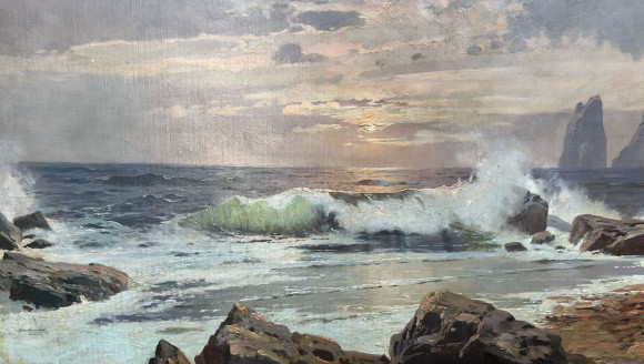 Картина Морський пейзаж, художник Олексій Ганзен - продана