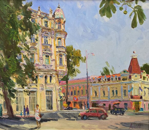Картина Угол Дерибасовской,  художник Наталья Лоза