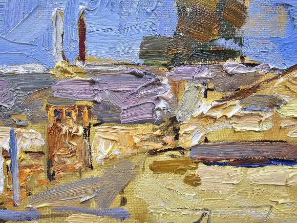 Картина Дворик на Канатній, художник Злата Шишман