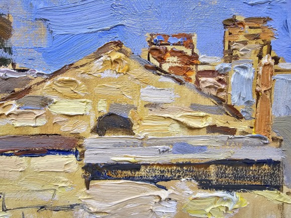 Картина Дворик на Канатній, художник Злата Шишман