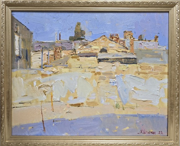 Картина Дворик на Канатній, художник Злата Шишман