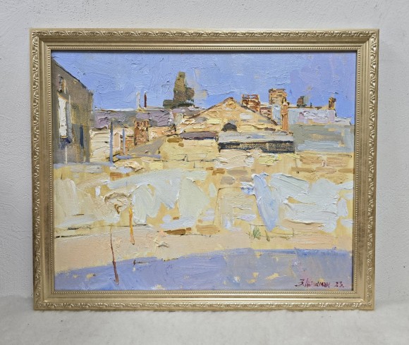 Картина Дворик на Канатній, художник Злата Шишман