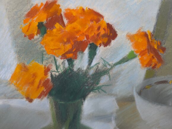 Painting Still Life with a Cup, artist Konstantin Lomykin-sold