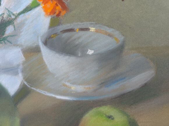 Painting Still Life with a Cup, artist Konstantin Lomykin-sold