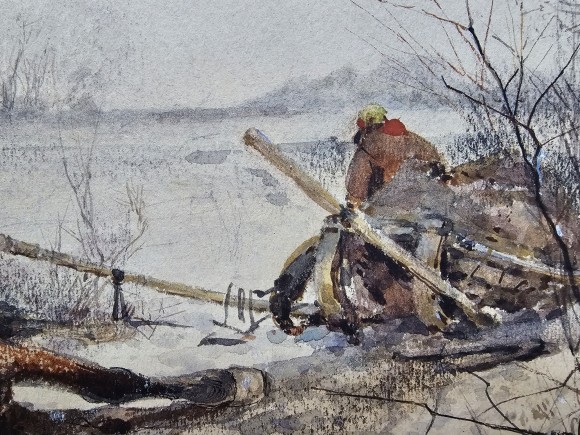 Painting Landscape with Horse, artist Gennady Ladyzhensky - sold