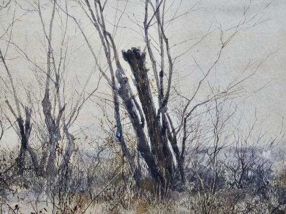 Painting Landscape with Horse, artist Gennady Ladyzhensky - sold